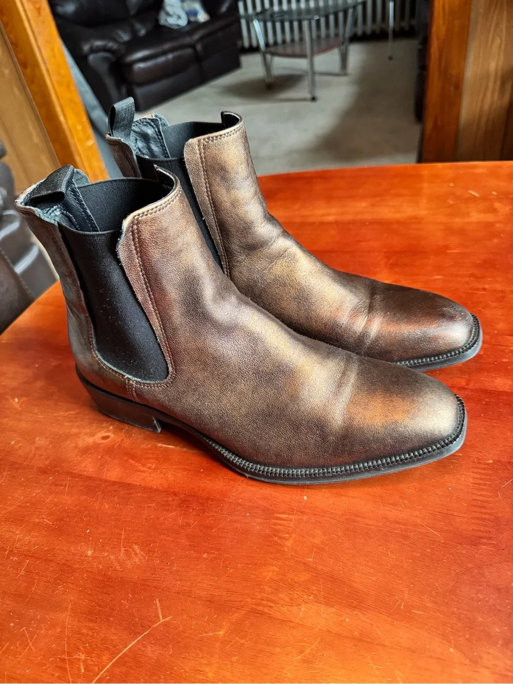 Aldo Brown Leather Chukka Boots
